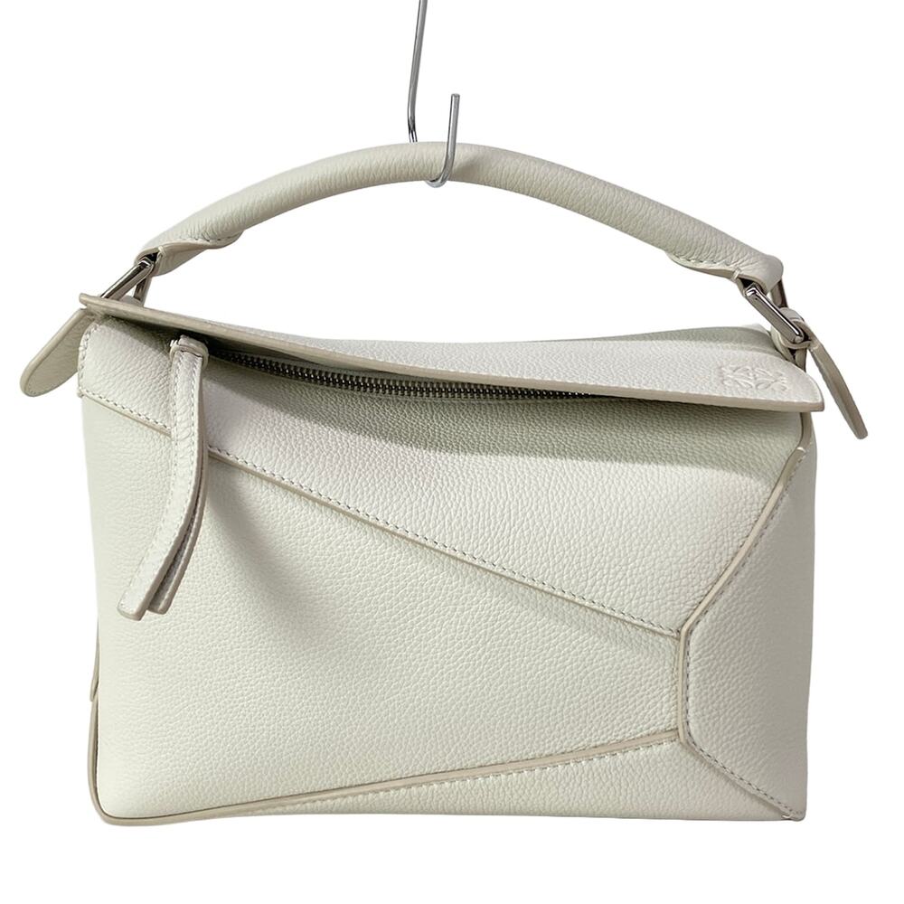 Loewe Puzzle Edge Bag Small Handbag A510P60 Light Ghost (Ivory)
